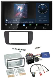 Kenwood Bluetooth 2DIN USB DAB Lenkrad Autoradio für Seat Ibiza ab 08 azabachesc