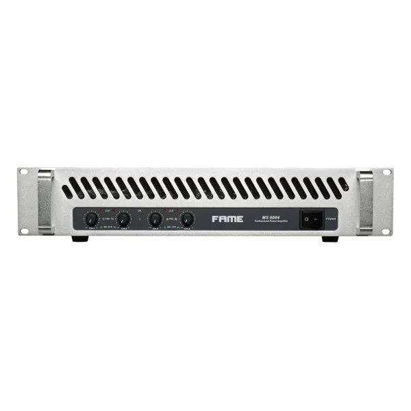 Audio MS 8004 Endstufe 4-Kanal 820W Class H Lüfterkühlung XLR Speaker Twist