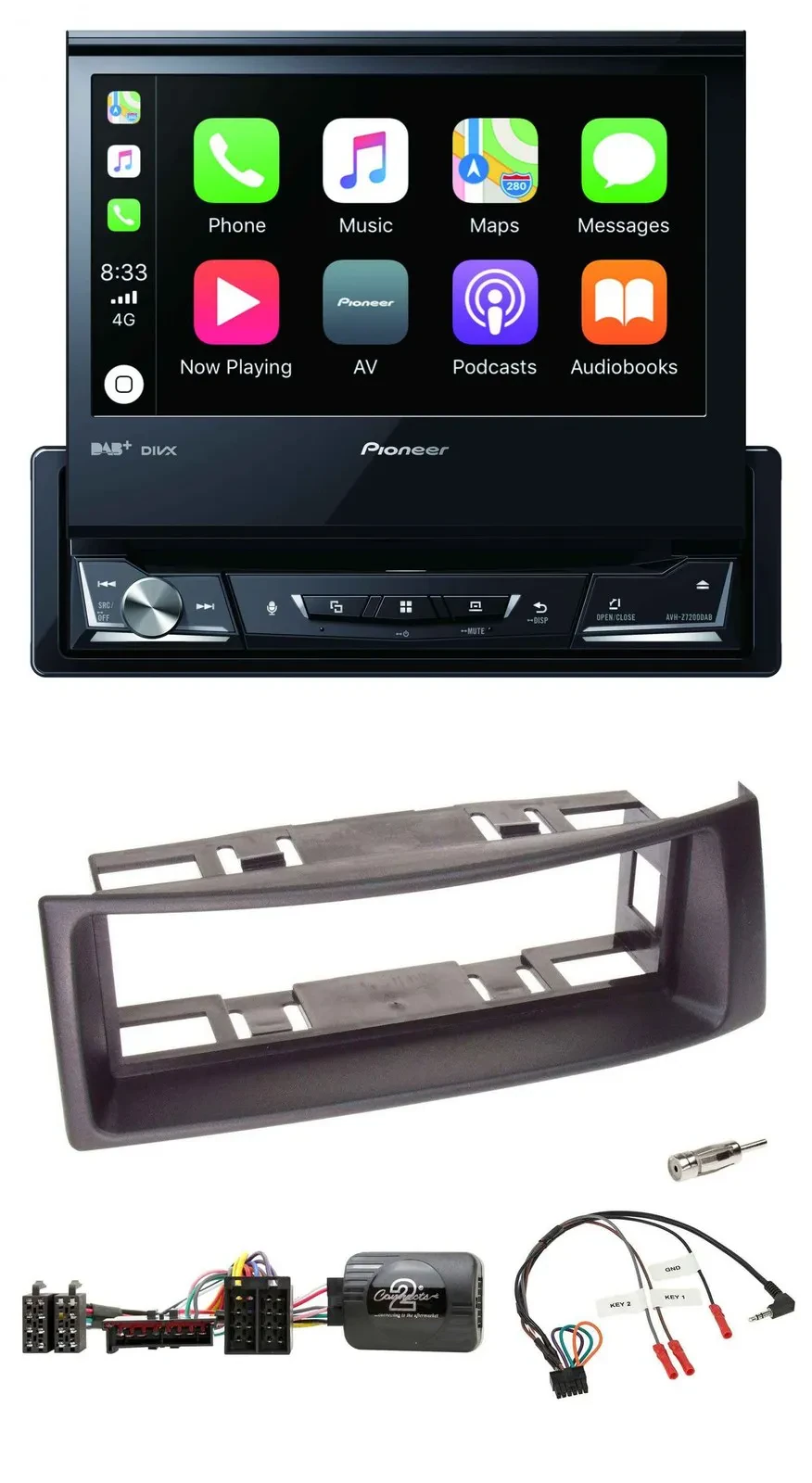Автомагнитола для Renault Megane (1996–2000) Pioneer DVD, Bluetooth, DAB, USB