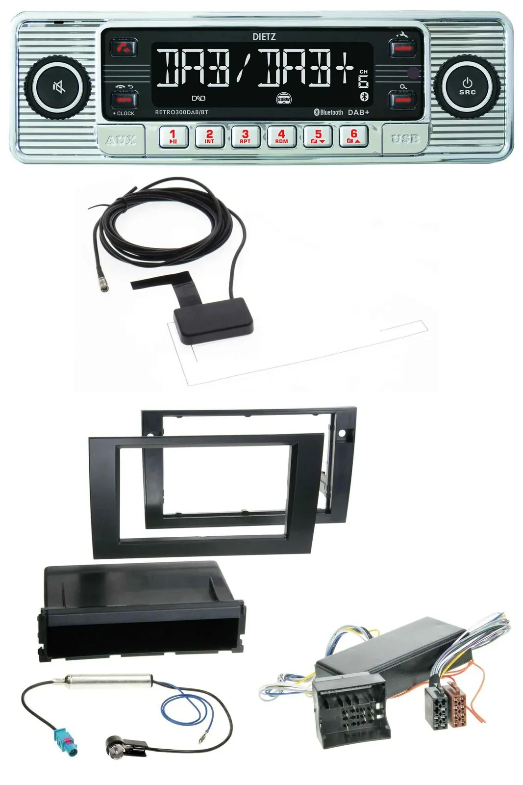 Dietz Bluetooth USB MP3 DAB Autoradio für Audi A4 04-08 B7 Symphony Bose Aktivsy