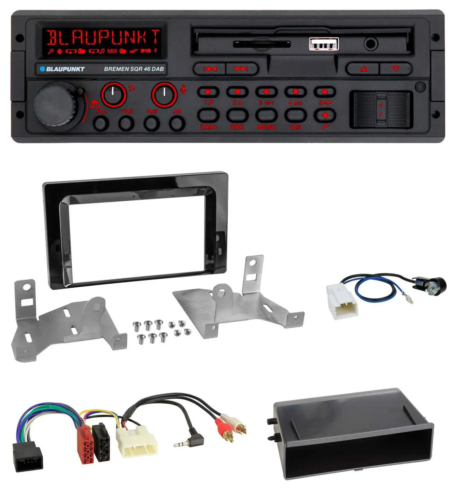 Blaupunkt SD MP3 USB Bluetooth DAB Autoradio für Toyota Aygo (AB7, ab 2022)