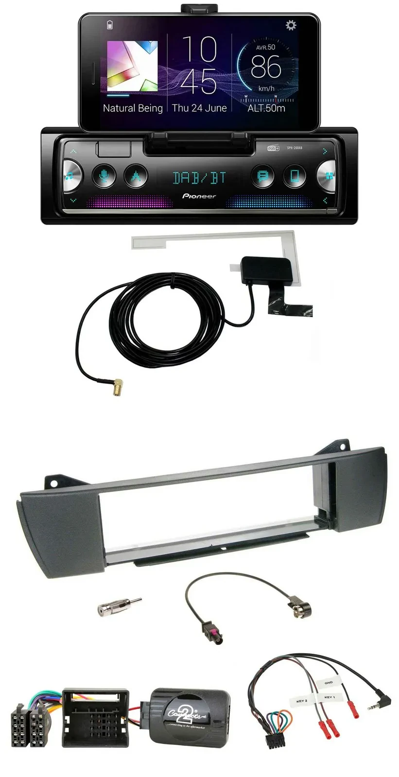 Pioneer DAB Bluetooth Lenkrad USB Autoradio für BMW Z4 E85 2003-2008