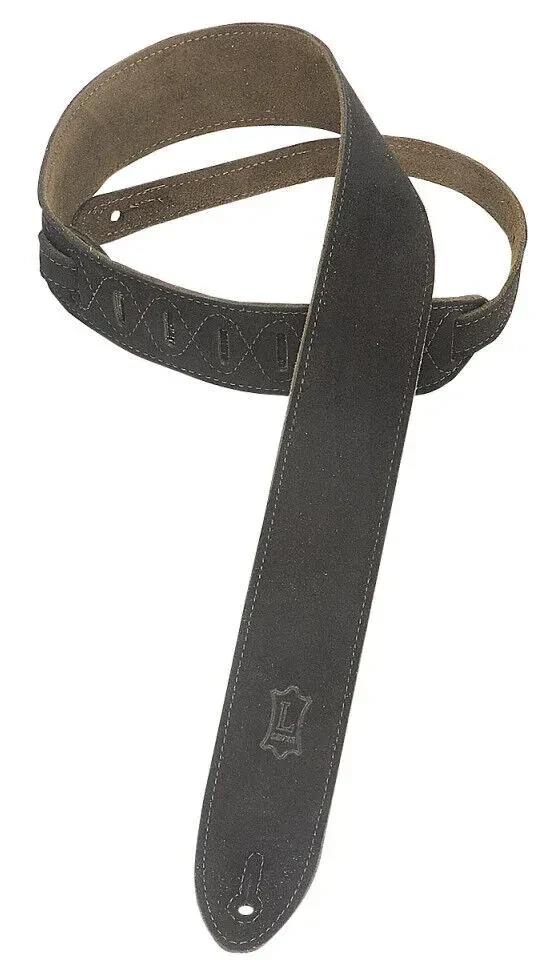 Ремень для гитары Levy's MS12-BLK Classic Suede Black