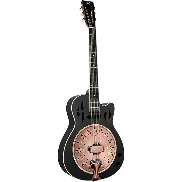 Резонаторная гитара Ortega RRG40CE-DBK Concert Black