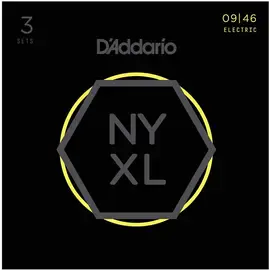 Струны для электрогитары D'Addario NYXL0946-3P XL 9-46 (3 комплекта)