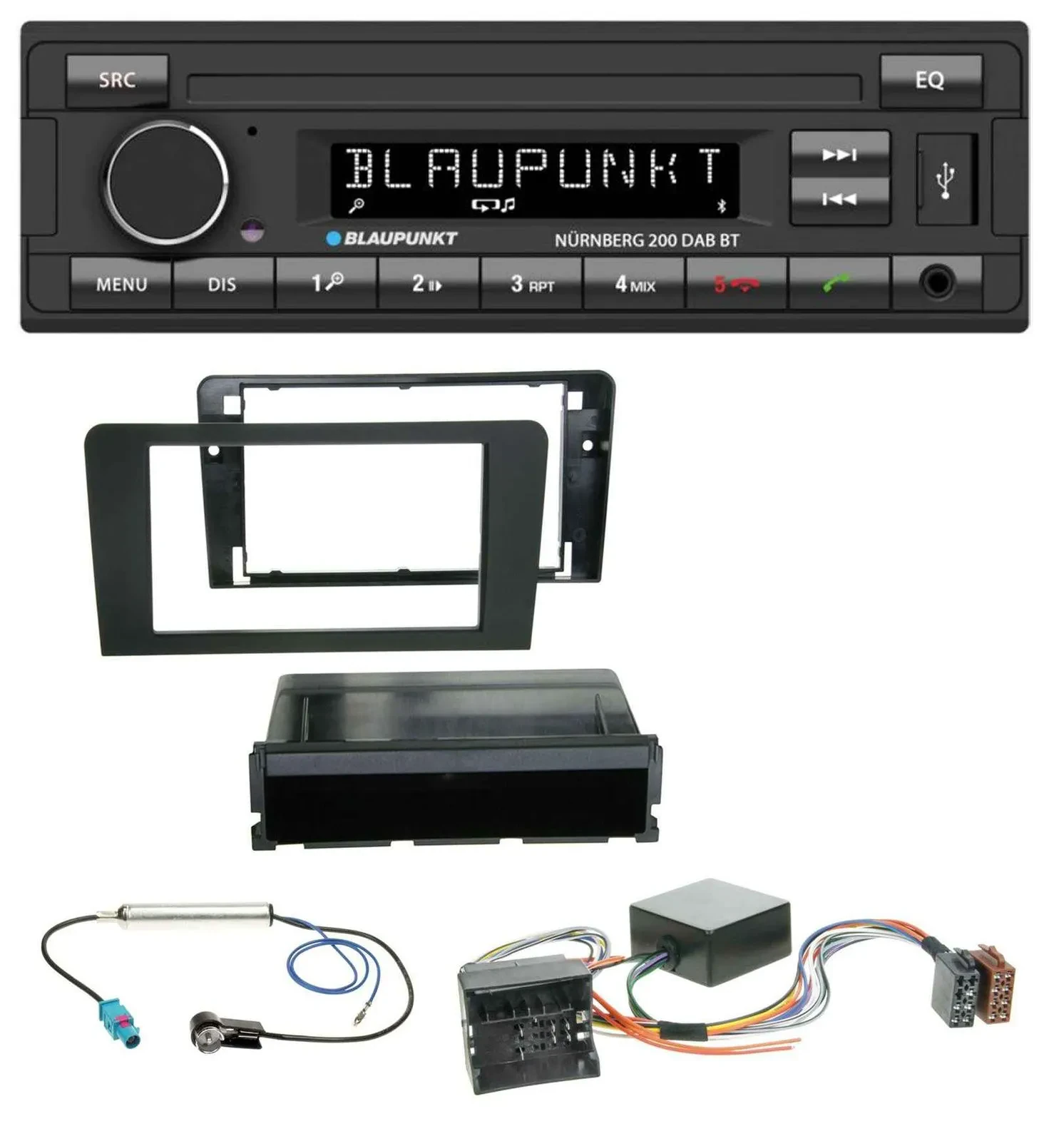 Blaupunkt USB DAB MP3 Bluetooth Autoradio für Audi A3 8P 06-12 Symphony Infinity