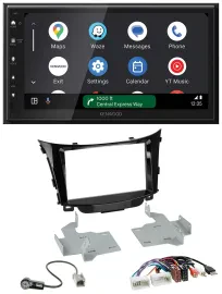 Kenwood DAB Bluetooth USB MP3 2DIN Autoradio für Hyundai i30 ab 2012 AUX USB