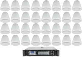 Потолочная акустика JBL Control 64P/T White с усилителем (32 штуки)