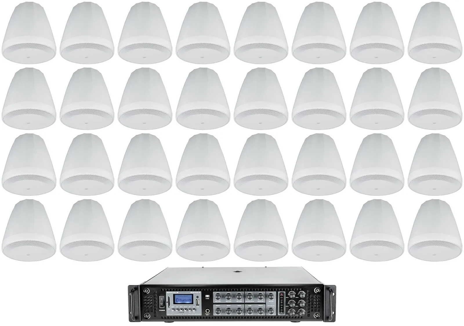 Потолочная акустика JBL Control 64P/T White с усилителем (32 штуки)