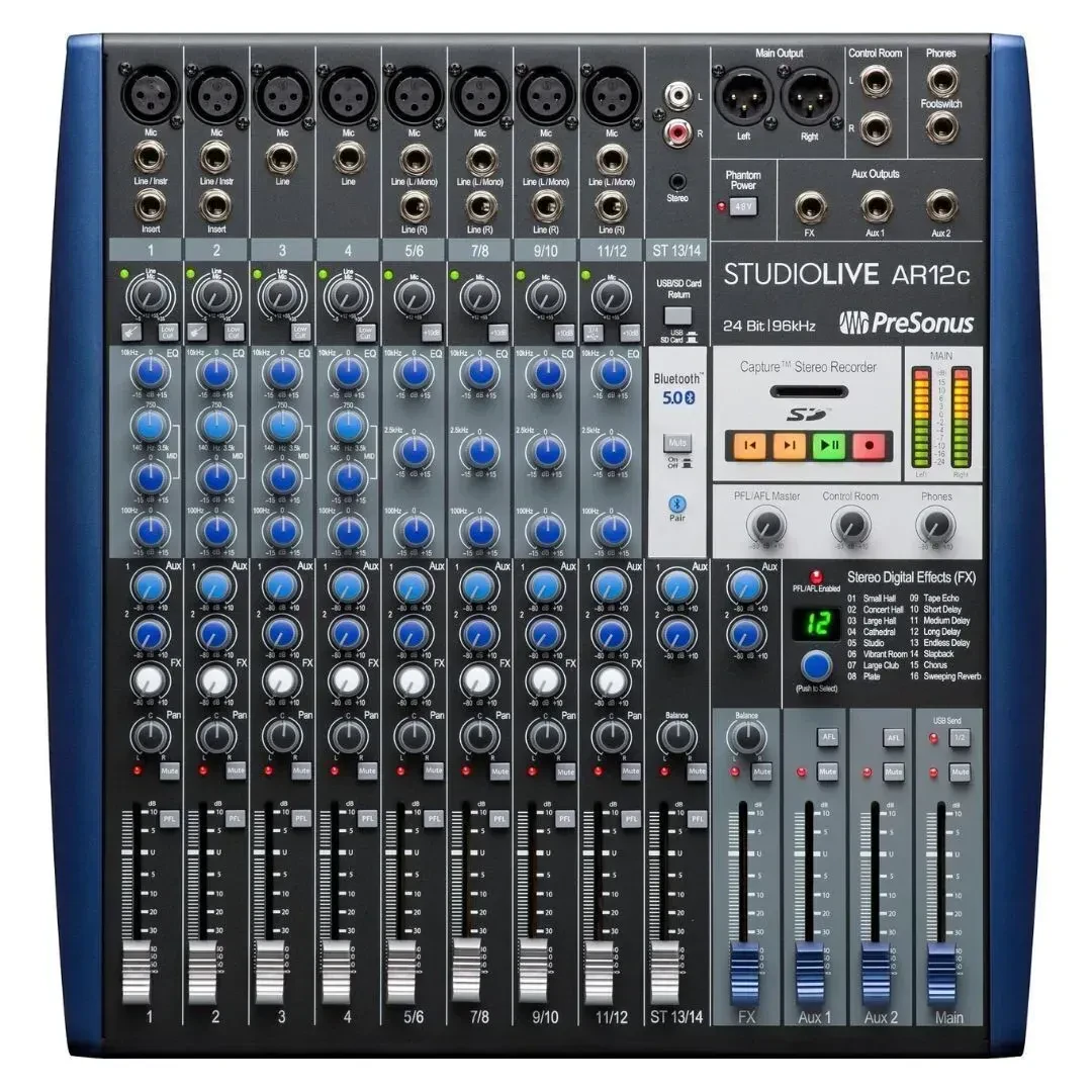 Б/У Микшерный пульт Presonus StudioLive AR12c 14-канальный аналоговый
