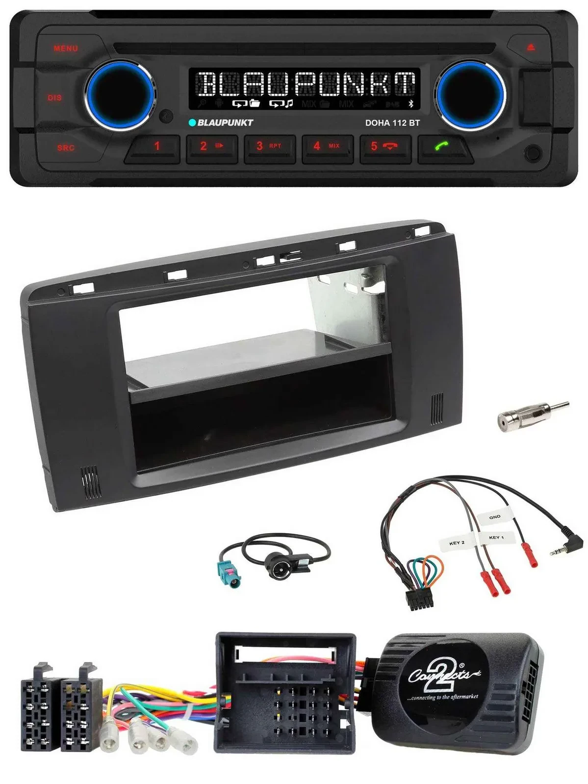 Blaupunkt Lenkrad MP3 CD Bluetooth USB Autoradio für Mercedes R-Klasse W251 2006