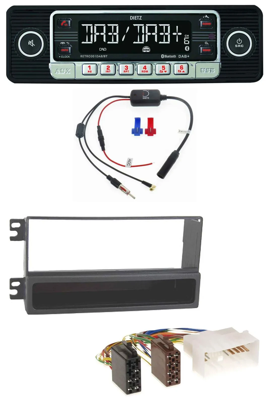 Dietz MP3 DAB Bluetooth USB Autoradio für Kia Magentis (ab 2006)