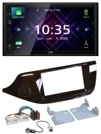 Автомагнитола для Kia Ceed (с 2012) JVC 2DIN, DAB, Bluetooth, USB, глянцевая