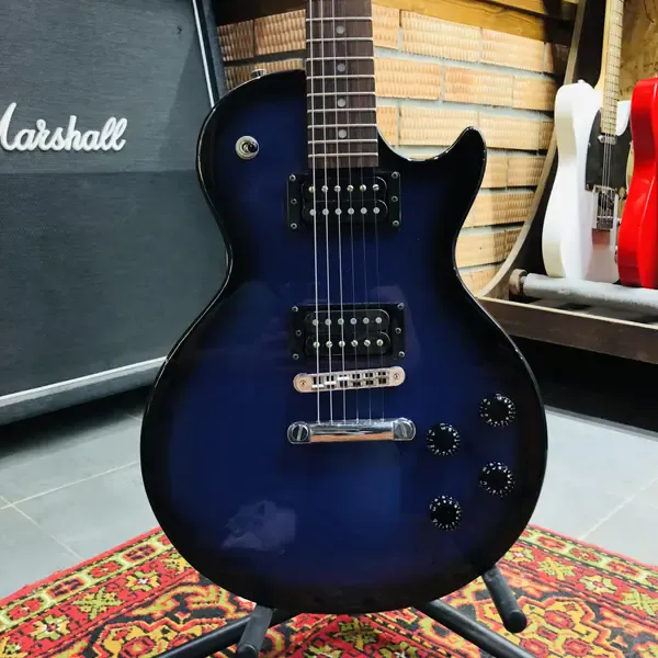 Электрогитара Burny Les Paul HH Blue Japan 1990s