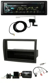 Автомагнитола Pioneer CD/MP3, USB, DAB для Fiat Ducato 2012–2015, черная, с управлением на руле