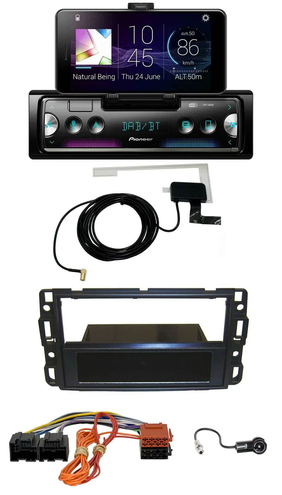 Автомагнитола Pioneer DAB Bluetooth MP3 USB для Cadillac BLS (2006–2010)