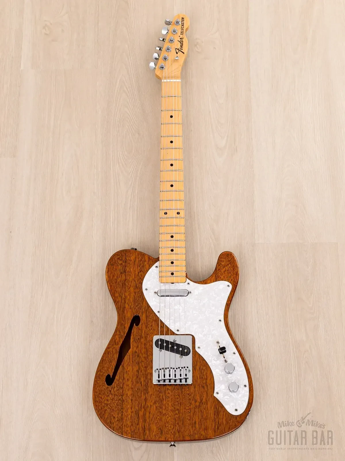Электрогитара полуакустическая Fender Telecaster Thinline 1970 Vintage Reissue TN70/MAHO SS Mahogany w/case Japan 2000