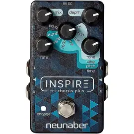 Педаль эффектов для электрогитары Neunaber Inspire Tri-Chorus Plus Effects Pedal Black and Blue