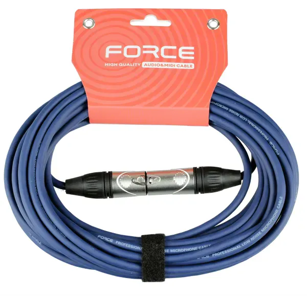 Микрофонный кабель Force FMC-05/10 BL Blue 10 м