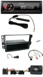 Автомагнитола Pioneer 1 DIN, MP3, DAB, USB, совместима с кнопками на руле, для Chevrolet Aveo/Captiva (2006–2011)
