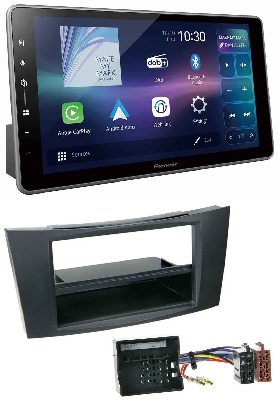 Автомагнитола для Mercedes E-Class W211 (2002–2009) Pioneer Bluetooth, USB, DAB, MP3