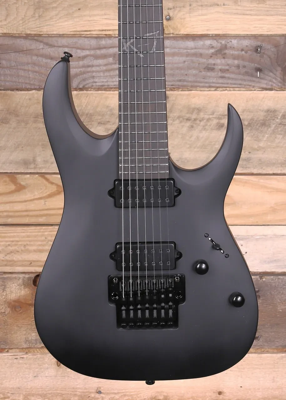 Электрогитара Ibanez K7YIN Munky Signature 7-струнная Blacked Out с чехлом