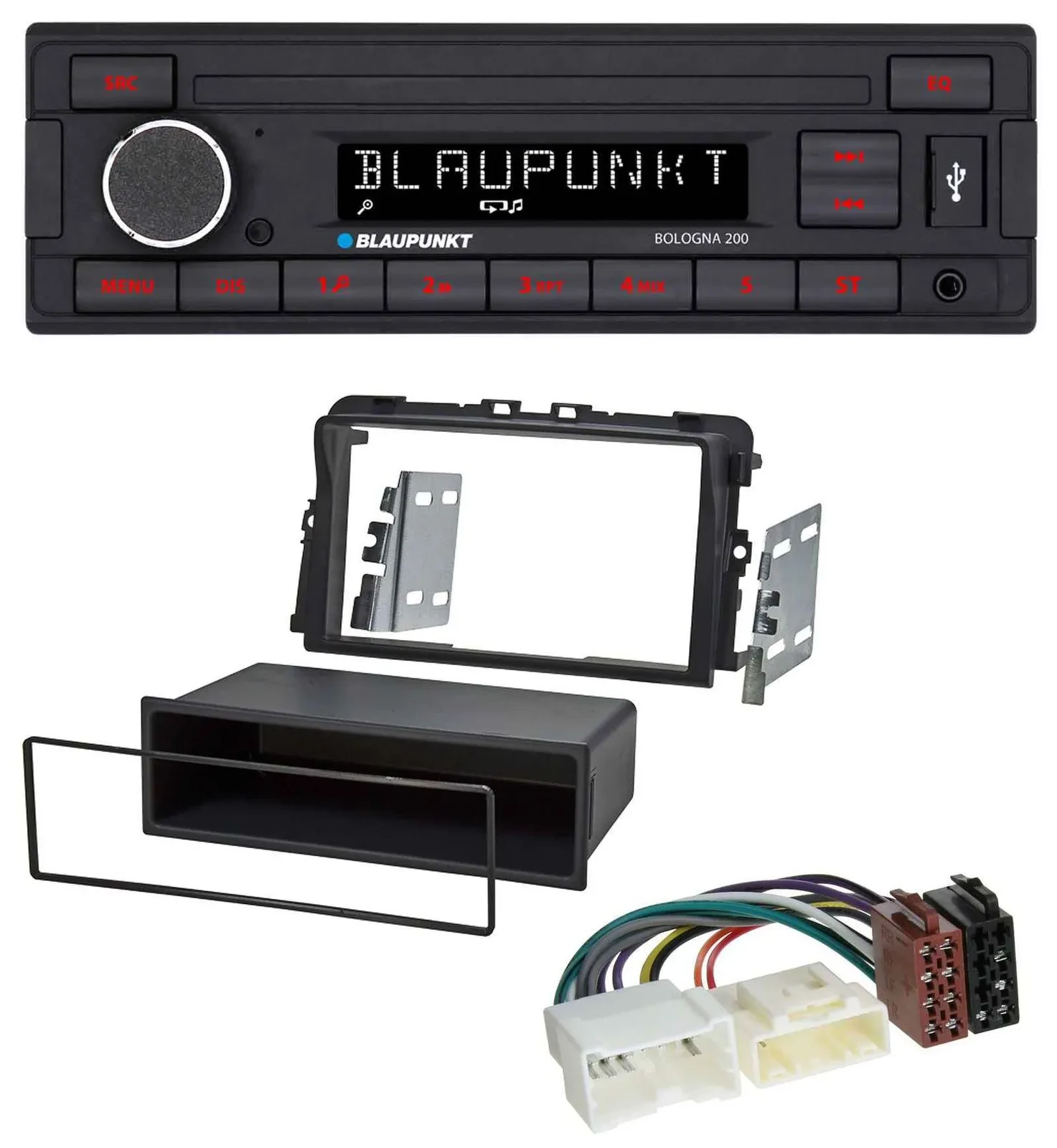 Blaupunkt MP3 AUX USB 1DIN Autoradio für Opel Vivaro Combi J7 Kasten F7 11-15