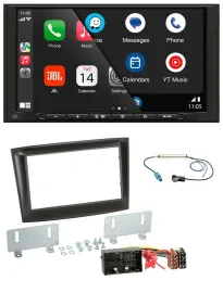 JBL MP3 DAB Bluetooth USB 2DIN Autoradio für Fiat Doblo ab 2015 schwarz