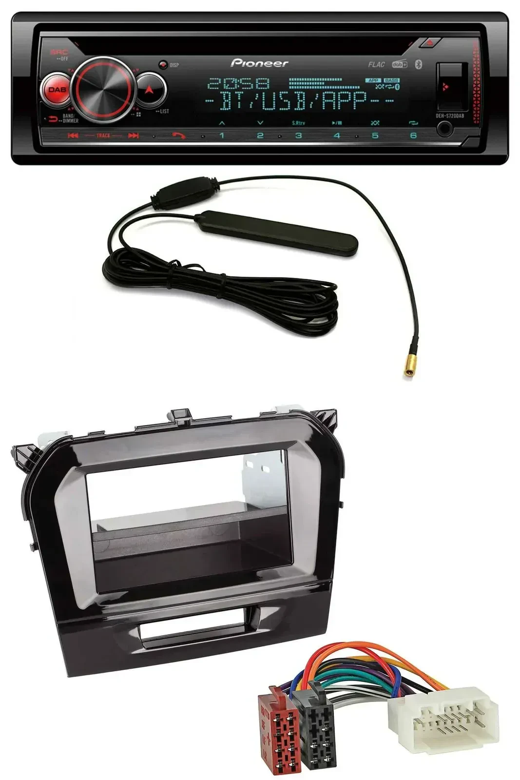 Автомагнитола Pioneer USB, DAB, MP3, Bluetooth, CD для Suzuki Vitara (с 2015)