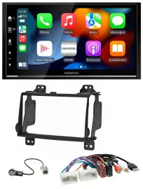 Kenwood DAB USB Bluetooth 2DIN MP3 Autoradio für Hyundai H1 08-15 Aux-Eing. USB