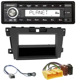 Автомагнитола для Mazda CX-7 (2009–2013) Continental 1DIN, USB, AUX, DAB, MP3
