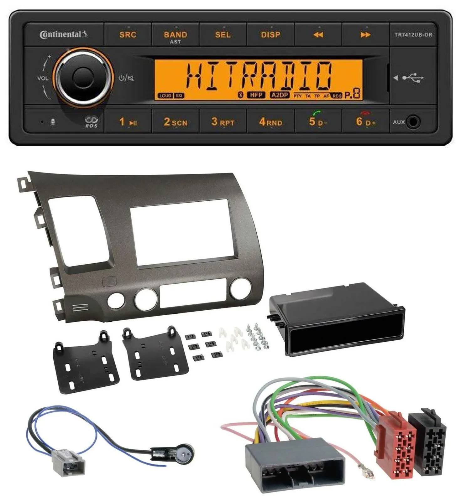 Continental MP3 Bluetooth AUX USB Autoradio für Honda Civic Hybrid FD3 06-10 ant