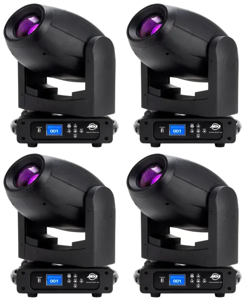Прибор с полным движением American DJ FOCUS SPOT 4Z DMX (4 штуки)