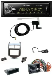 Pioneer Bluetooth DAB USB MP3 Autoradio für Chevrolet Aveo Sonic ab 2011 dunkelg