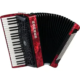 Аккордеон Hohner Bravo III 120 Accordion with Black Bellows Red