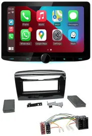 Kenwood MP3 USB DAB Bluetooth Autoradio für Lancia Y ab 12 schwarz glänzend