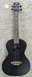Luna Guitars Luna Model UKE VMT BKS Tenor Acoustic Mahogany Black Satin Finish Ukulele