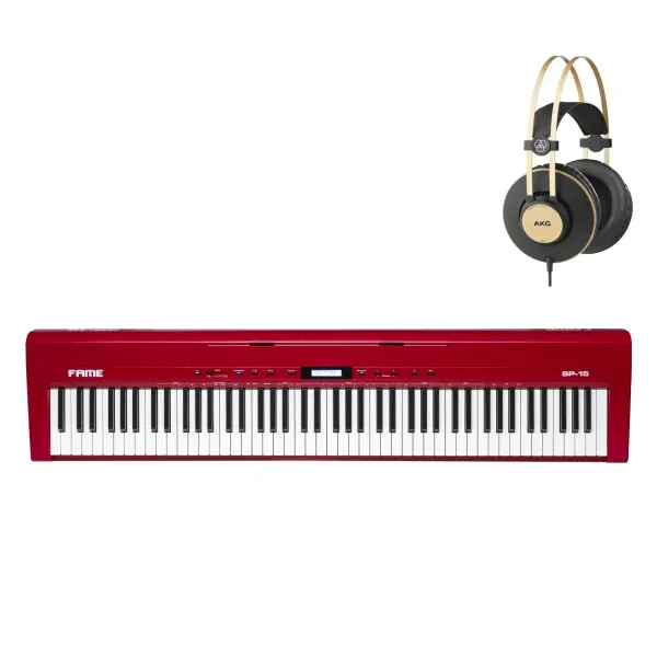 Fame SP-15 RD Stage Piano Set, 88 Tasten Hammermechanik, USB MIDI, 238 Sounds