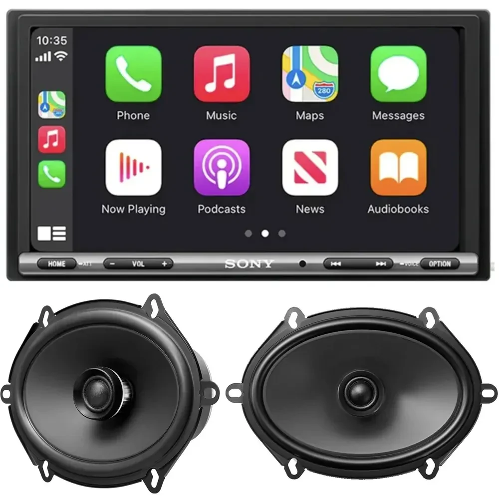 Автомагнитола Sony XAV-AX3200 6.95" + колонки 6x8" Sony XS-680GS (набор)