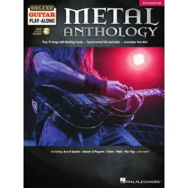 Hal Leonard Deluxe Guitar Play-Along: Metal Anthology - Noten für Gitarre