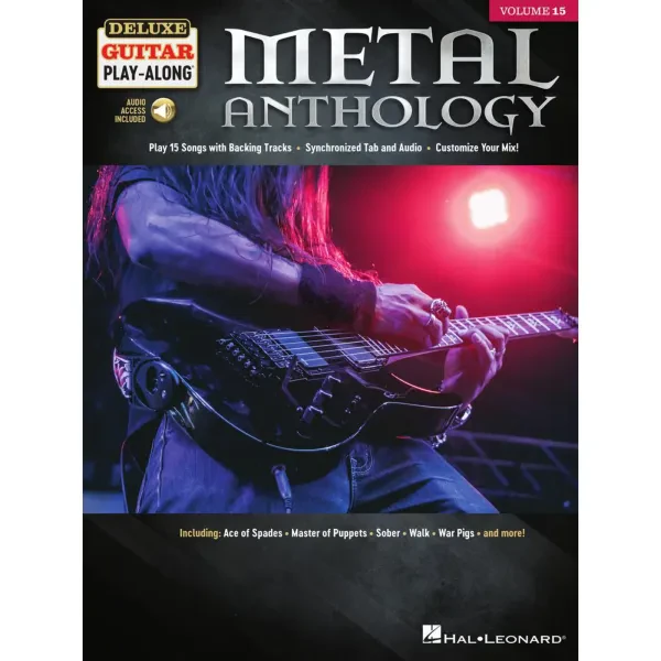Hal Leonard Deluxe Guitar Play-Along: Metal Anthology - Noten für Gitarre