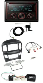 Pioneer 2DIN Lenkrad DAB USB CD Bluetooth Autoradio für Hyundai H1 ab 2015 schwa