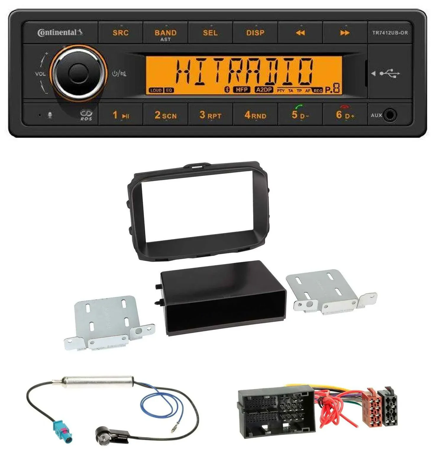Continental MP3 Bluetooth AUX USB Autoradio für Alfa Romeo Giulietta 940 Facelif