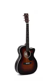 Электроакустическая гитара Sigma Guitars OMTC-1E-SB Tilia Auditorium Gloss Sunburst