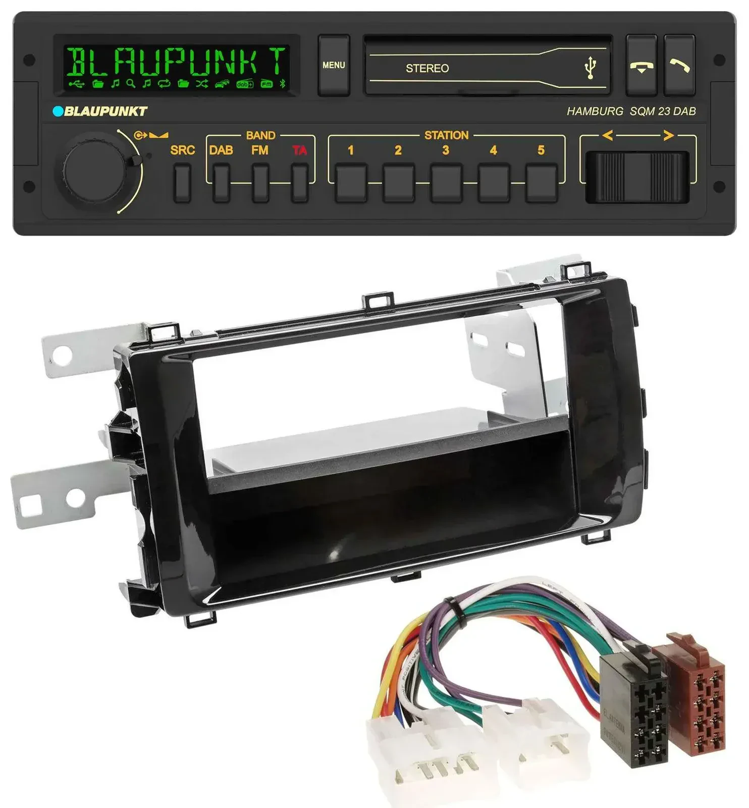 Blaupunkt USB DAB Bluetooth MP3 Autoradio für Toyota Auris (ab 2013) schwarz