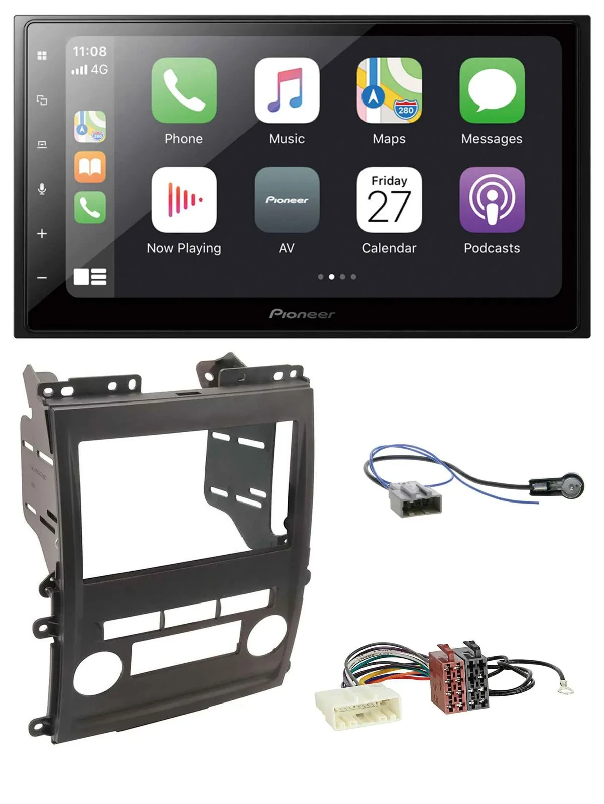 Pioneer MP3 Bluetooth DAB 2DIN USB Autoradio für Nissan Xterra 2009-2011
