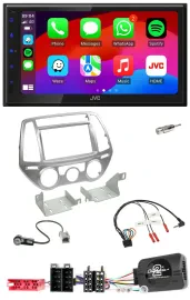 JVC Bluetooth 2DIN Lenkrad DAB USB Autoradio für Hyundai i20 2012-2014 man. Klim