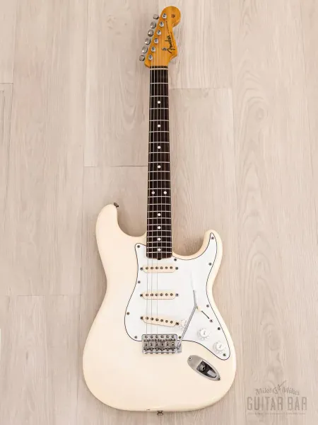 Электрогитара Fender 1962 Stratocaster JV ST62-85 SSS Olympic White w/gigbag Japan 1982