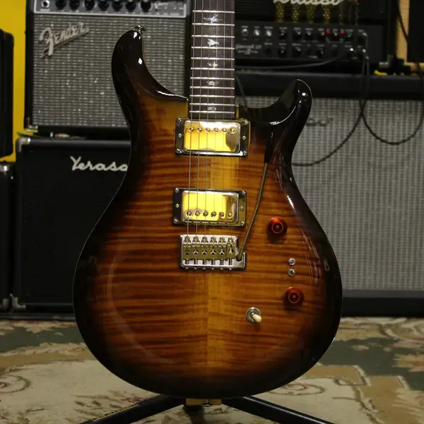 Электрогитара PRS SE Custom 24 35th Anniversary HH Black Gold Sunburst Indonesia 2020