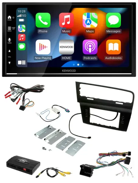 Kenwood DAB USB Bluetooth 2DIN Lenkrad Autoradio für VW Golf VII 7 2012-2018 Inf